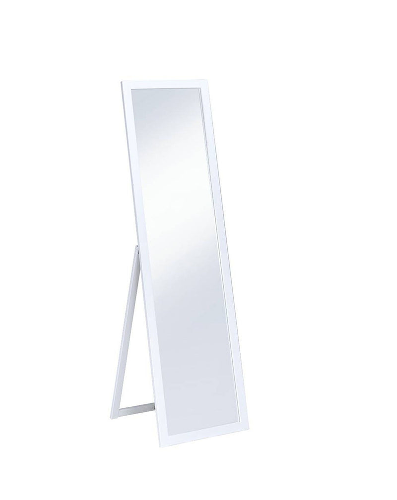 Wood Freestanding Framed Full Length Mirror - White