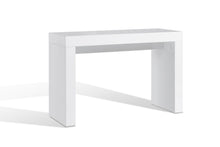 Load image into Gallery viewer, 47" Wood Block Console Table - White
