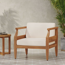 Load image into Gallery viewer, Outdoor Club Chair With Recessed Arms And Cushions
