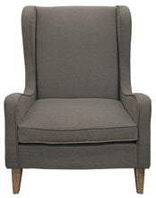 Load image into Gallery viewer, Linen And Natural Solid Color Lounge Chair - Gray
