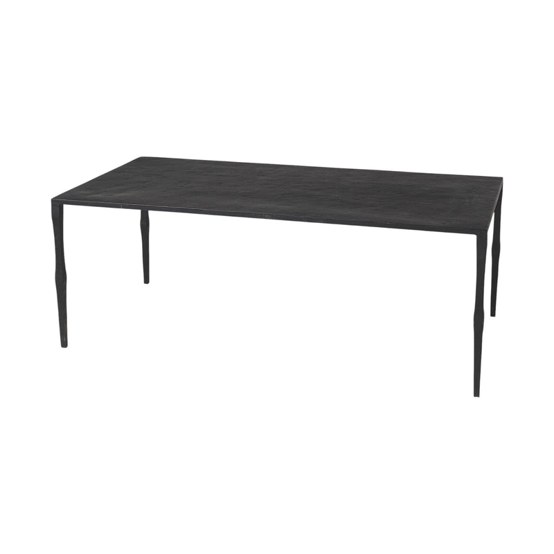 Minimal Iron Rectangular Coffee Table - Black