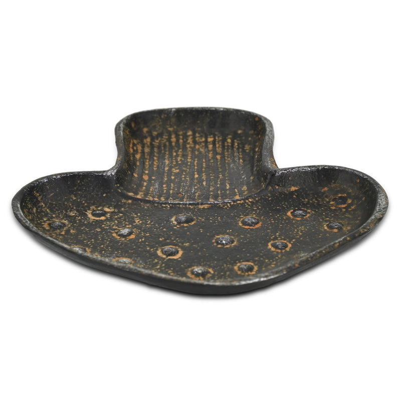 Cast Iron Handmade Trinket Tray - Black