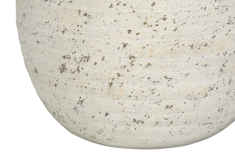 20" Concrete Urn Table Lamp With Empire Shade - Cream