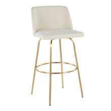 Load image into Gallery viewer, Toriano - Contemporary Fixed Height Barstool With Swivel And Round Footrest (Set of 2)

