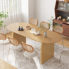 Load image into Gallery viewer, Oval Solid Wood Bar Table - Yellow
