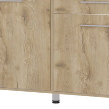 Load image into Gallery viewer, Console Accent Cabinet With Three Shelves And One Drawer - Natural
