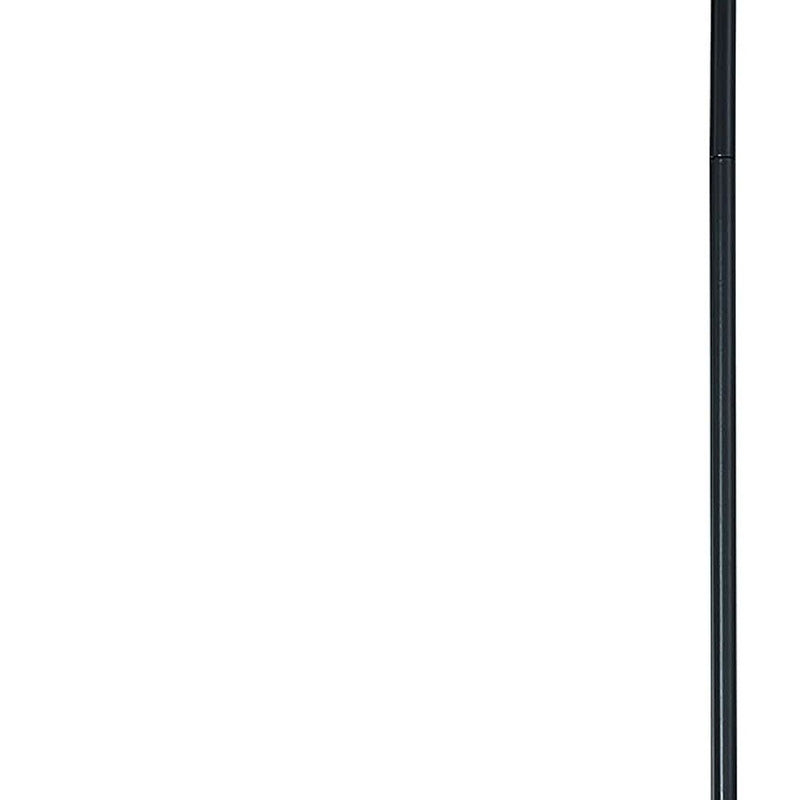 Candle Style Six Light Metal Dimmable Chandelier - Black / White