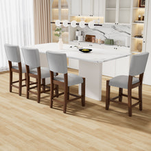 Load image into Gallery viewer, Mid Century Modern Bar Stools, Upholstered Counter Chairs
