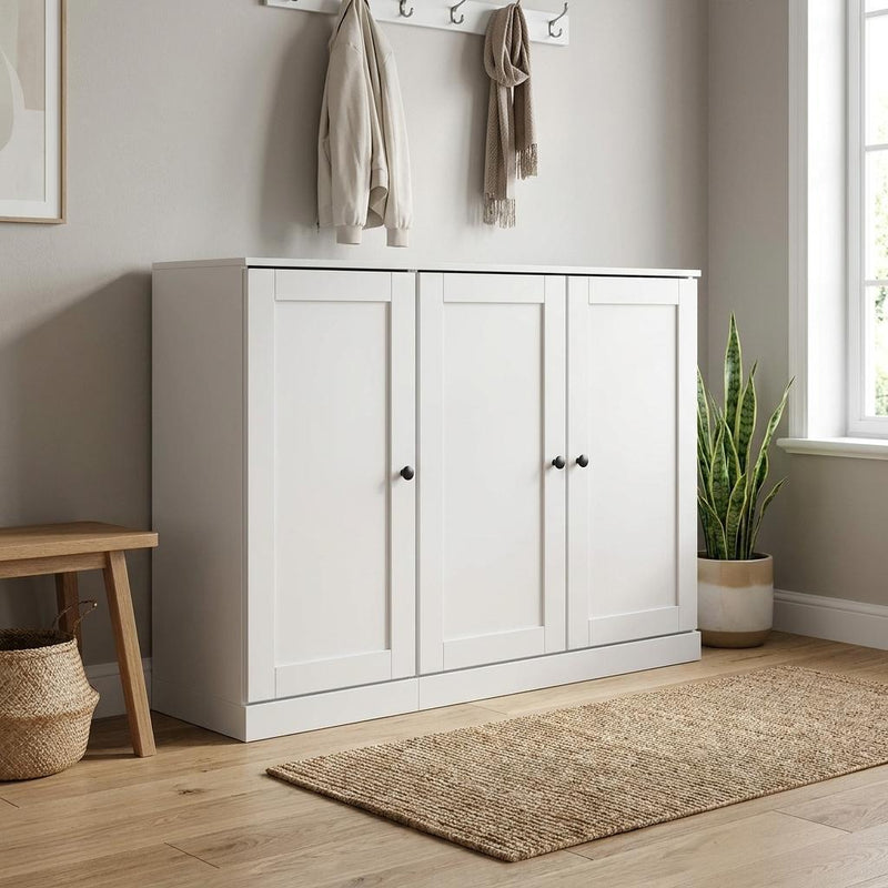 Solid Woodshoe Storage Cabinet (755975) - White
