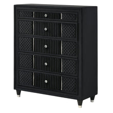 Load image into Gallery viewer, 1 Piece Tall Chest Upholstery Textured - Black
