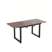 Load image into Gallery viewer, Square Extendable Dining Table With Metal Legs
