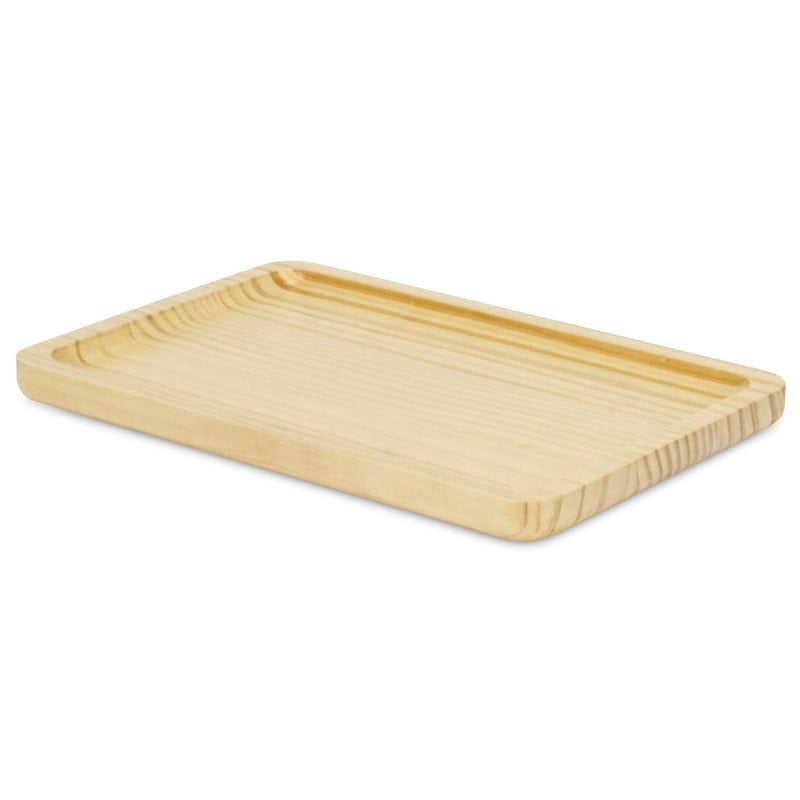 12" Solid Wood Handmade Vanity Tray - Natural