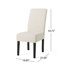 Load image into Gallery viewer, Upholstered Dining Chairs, Modern Fabric Dining Room Chair (Set of 2) - Beige
