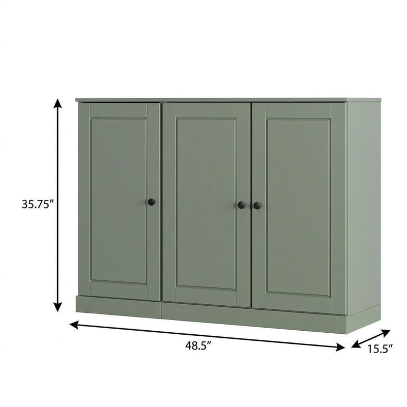 Solid Woodshoe Storage Cabinet (755969) - Sage