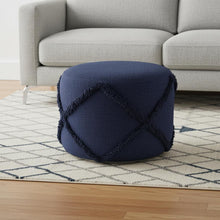 Load image into Gallery viewer, Cotton Ottoman - Blue
