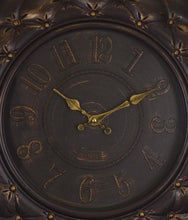 Load image into Gallery viewer, Heavy Duty Plastic Silent Analog Round Wall Clock - Brown / Gold
