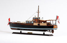 Load image into Gallery viewer, Hand Painted Decorative Boat Model - Black / Brown / Ivory
