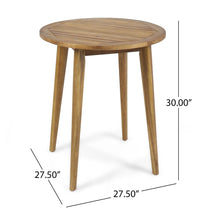 Load image into Gallery viewer, Stamford - Modern Outdoor Bistro Table With Water Resistant - Teak
