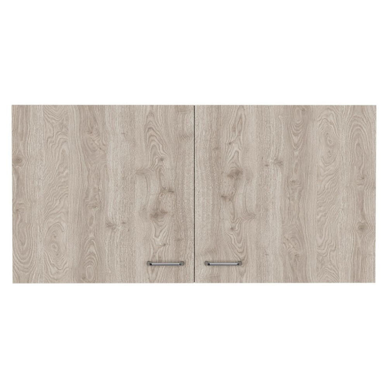 Wood Wall Mounted Accent Cabinet With Two Doors - Oak