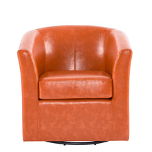 Load image into Gallery viewer, Wilmore - Elegant Swivel Barrel Chair - Orange
