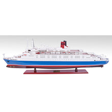 Load image into Gallery viewer, Hand Painted Model Boat (624245) - White / Blue
