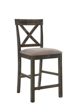 Load image into Gallery viewer, Solid Wood Counter Height Bar Chairs (Set of 2) - Tan / Gray
