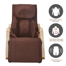 Load image into Gallery viewer, Full Massage Function Air Pressure Comfortable Relax Rocking Chair, Lounge Chair Relax Chair With Cushion - Brown
