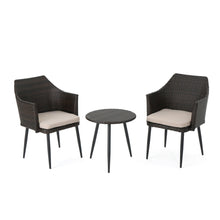Load image into Gallery viewer, Kenneth - 3 Pieces Chat Set Outdoor Furniture - Brown Multi
