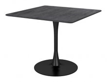 Load image into Gallery viewer, 35" Square Steel Pedestal Base Dining Table - Black
