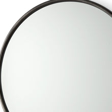 Load image into Gallery viewer, 36" Metal Round Framed Accent Mirror - Black
