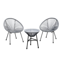 Load image into Gallery viewer, Acapulco Style 3 Piece Patio Bistro Set With Chairs

