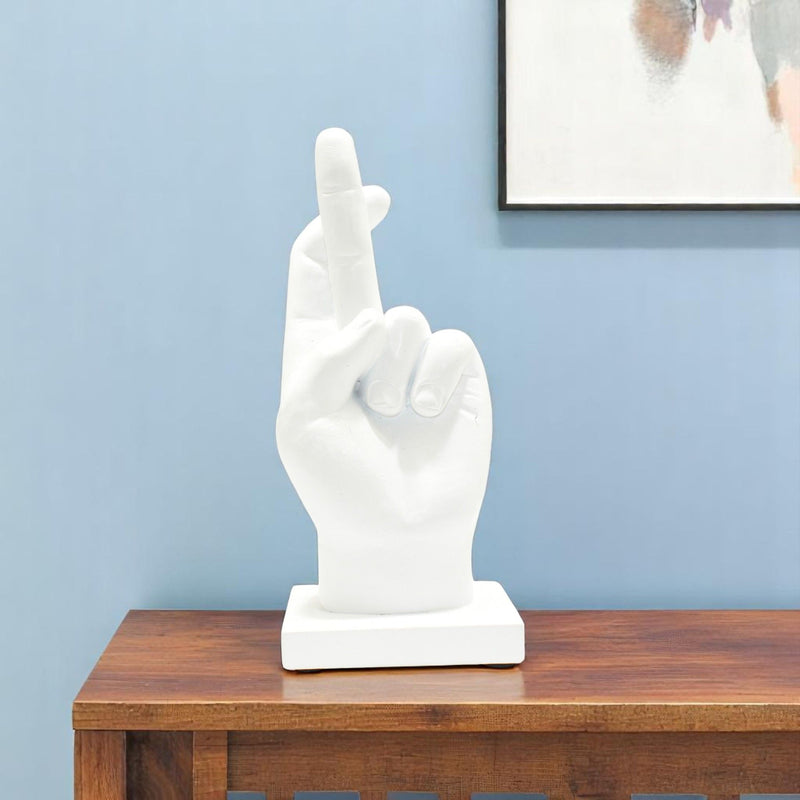Hand Tabletop Sculpture (568382) - White