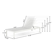 Load image into Gallery viewer, Outdoor Patio Chaise Lounge With 5 Reclining Positions
