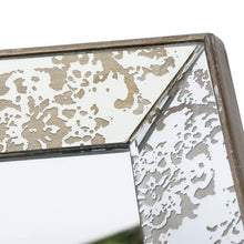 Load image into Gallery viewer, 15" Square Vintage Style Wall Mounted Accent Mirror - Pearl Silver
