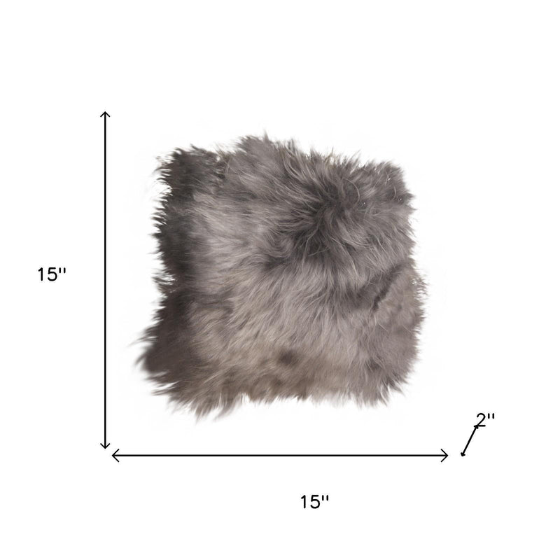 15" X 15" Synthetic Solid Color Pad - Gray