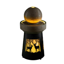 Load image into Gallery viewer, Outdoor Garden Lantern With Warm LED Light Deer Silhouette Decorative Landscape Light For Patio - White / Gray
