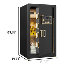 Load image into Gallery viewer, Security Electronic Home Safe With Digital Lock, Removable Shelf, Mute Function, Interior For Documents, Cash, Jewelry
