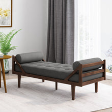 Load image into Gallery viewer, Chic Contemporary Chaise Lounge With Button Tufting And Bentwood Structure
