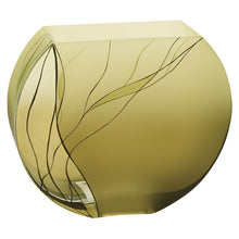 Load image into Gallery viewer, Round Table Vase With Sculptural Details - Green
