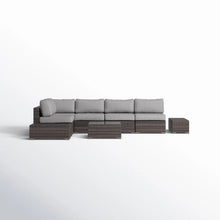 Load image into Gallery viewer, Wicker Sectional Seating Group With Plush Cushions
