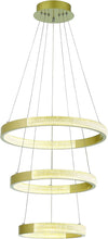 Load image into Gallery viewer, Candle Style 3 Light Metal LED Dimmable Chandelier - Gold
