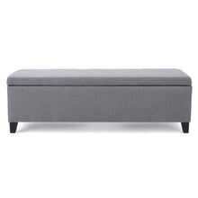 Load image into Gallery viewer, Contemporary Storage Ottoman Bench With Polyester Upholstery
