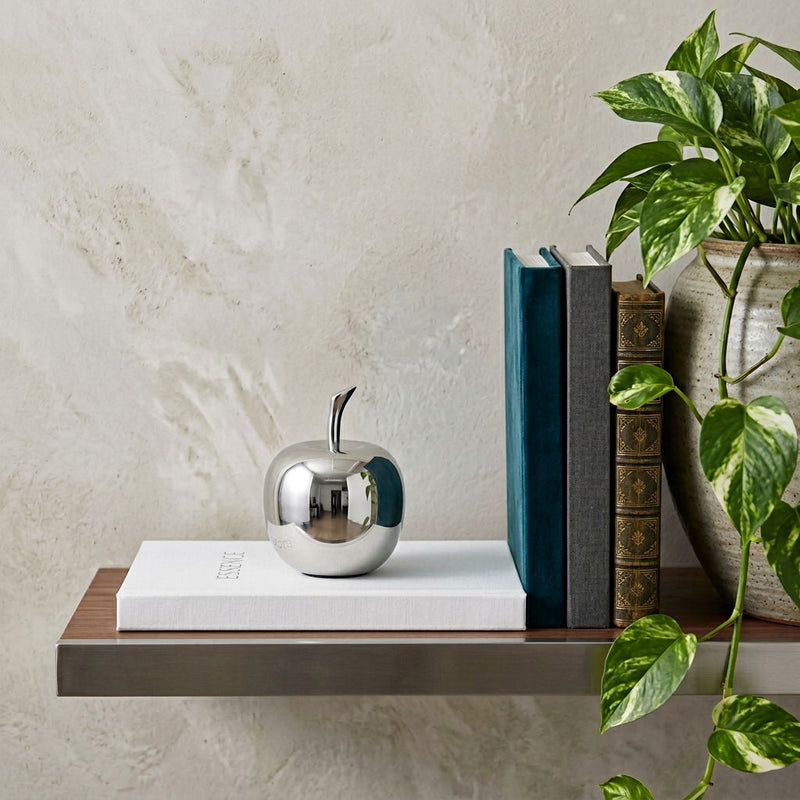 Buffed Decorative Apple Tabletop Sculpture (383763) - Silver