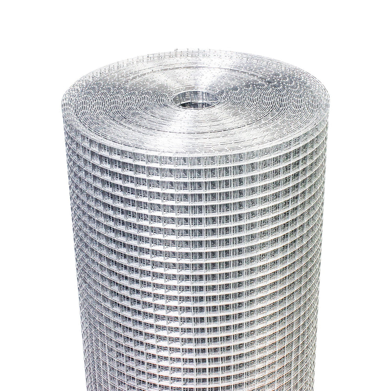 Galvanized Hardware Cloth, Metal Wire Fencing Roll For Garden And Animal Protection - Silver