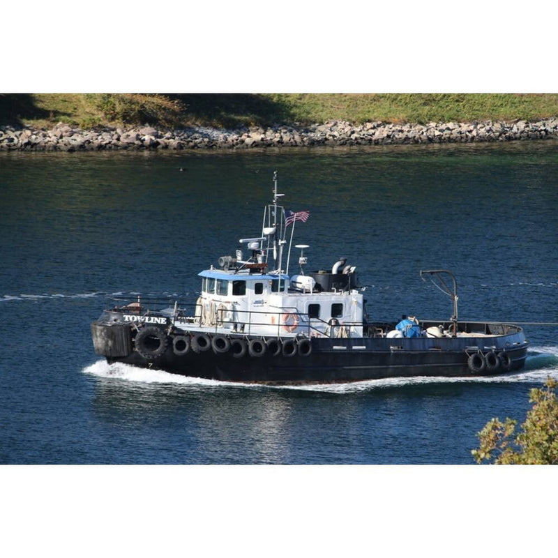 Hand Painted Model Boat (624536) - Black / White