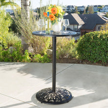 Load image into Gallery viewer, Phoebe - Outdoor Cast Bar Table - Black
