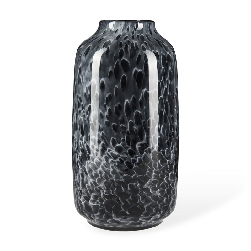Mottled Cylinder Table Vase (608285) - Black
