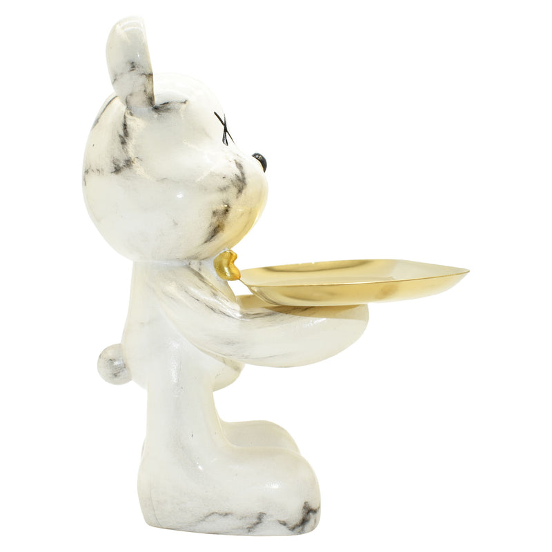 Tabletop Sculpture - Off White / Gold