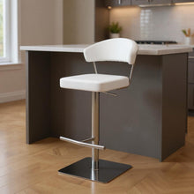 Load image into Gallery viewer, Bar Chair - White / Silver
