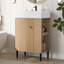 Load image into Gallery viewer, Bathroom Vanity, Combo Cabinet, Bathroom Storage Cabinet, Single Ceramic Sink
